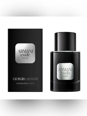 Giorgio Armani Code Elixir Men – Black and Silver Bottle